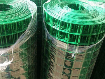 중국 녹색 PVC 플라스틱 입히는 용접한 철망사는 게 함정을 만들기를 위한 Rolls를 깝니다 협력 업체